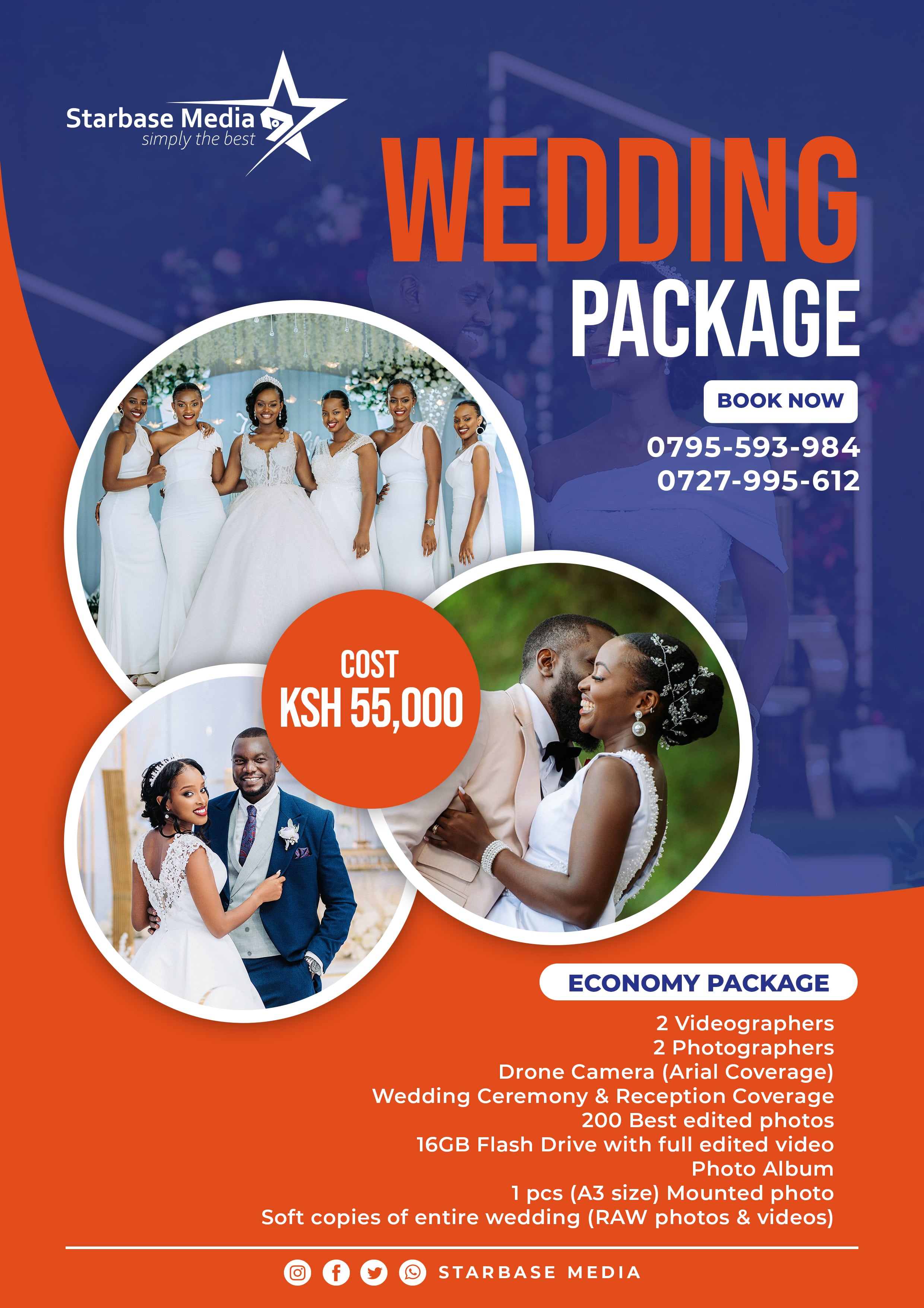 Economy Wedding Package @ Ksh. 55000.00