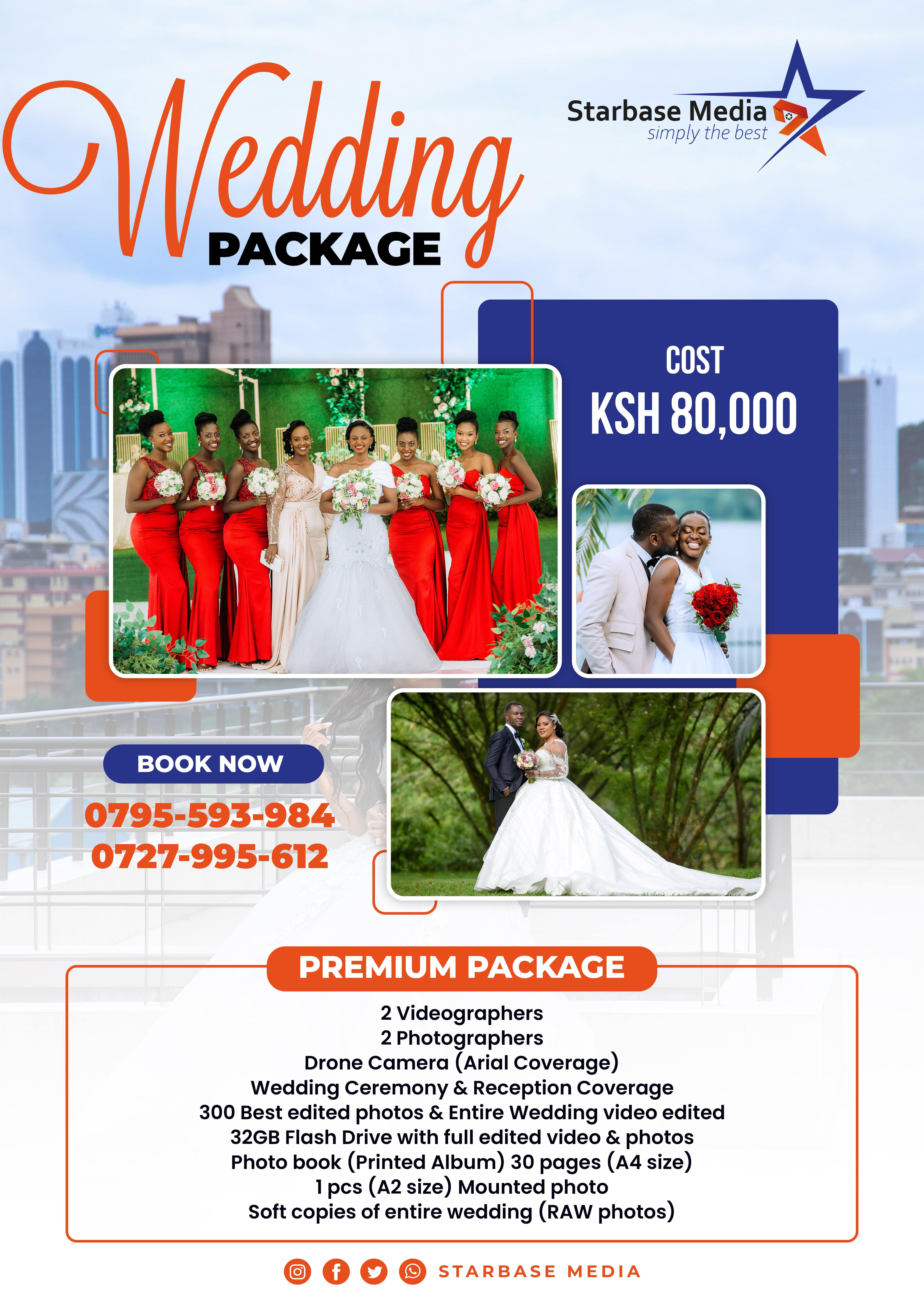 Premium Wedding Package @ Ksh. 80000.00